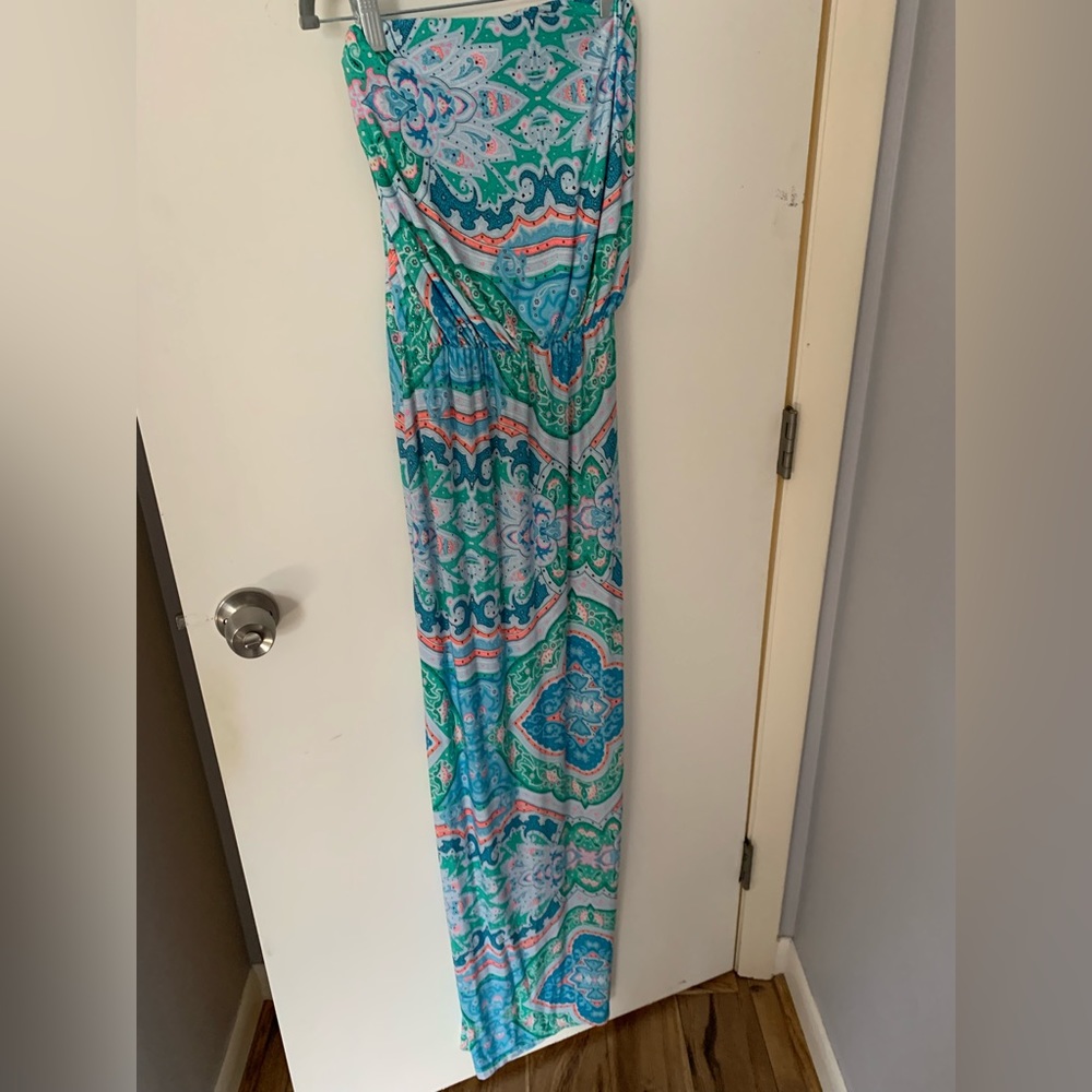Colorful summer maxi dress  Size medium